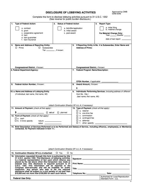 Form Lll Sf Fill Online Printable Fillable Blank Pdffiller