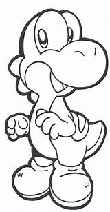 Coloring Pages Yoshi Baby Clipartmag Cute sketch template