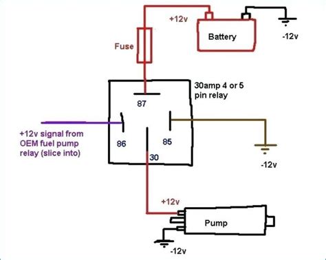 relay wiring diagram  pin electrical circuit diagram