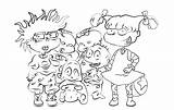 Rugrats Coloring Pages Line Printable Kids Print Deviantart Group Color Getcolorings sketch template