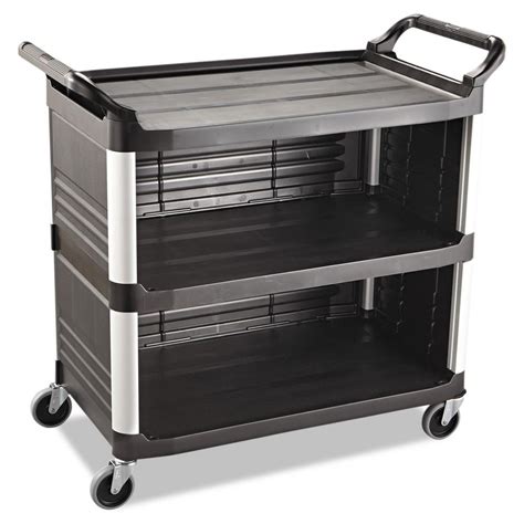 Rubbermaid Commercial Products Xtra Utility Cart With Enclosed End