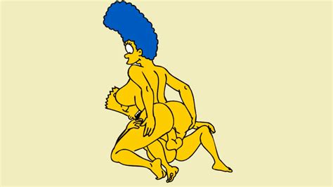 xbooru bart simpson big breasts blue hair breasts cartoon hair incest marge simpson mother