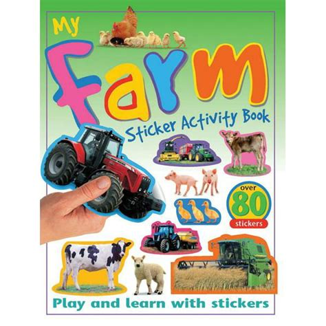 sticker activity books  farm sticker activity book play  learn  stickers