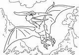 Pteranodon Coloring Colorear Para Library Clipart Dinosaurio sketch template
