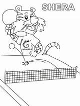 Coloring Pages Tennis Table Pong Ping Printable Shera Court Playing Racket Kids Getcolorings Getdrawings Related Posts Colorings sketch template