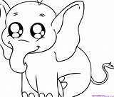 Coloring Pages Animals Animal Cute Baby Printable Sheets Drawing Elephant Drawings Big Kids Easy Cartoon Thecolor sketch template