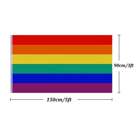 2 pack gay pride flag rainbow flags large indoor outdoor lgbt festival