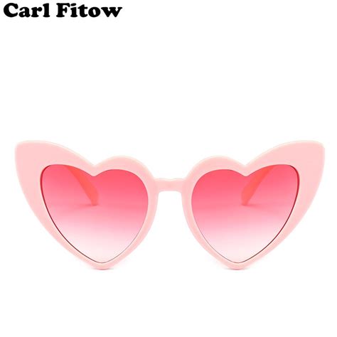 heart sunglasses women brand designer cat eye sun glasses