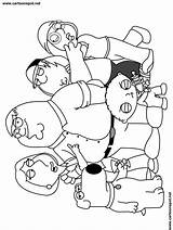 Coloring Pages Guy Family Cartoon Printable Color Drawing Chris Brian Lois Stewie Meg Griffin Peter Cartoons Comments Kids sketch template