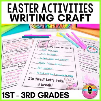 easter writing templates worksheets elementary activities   angy