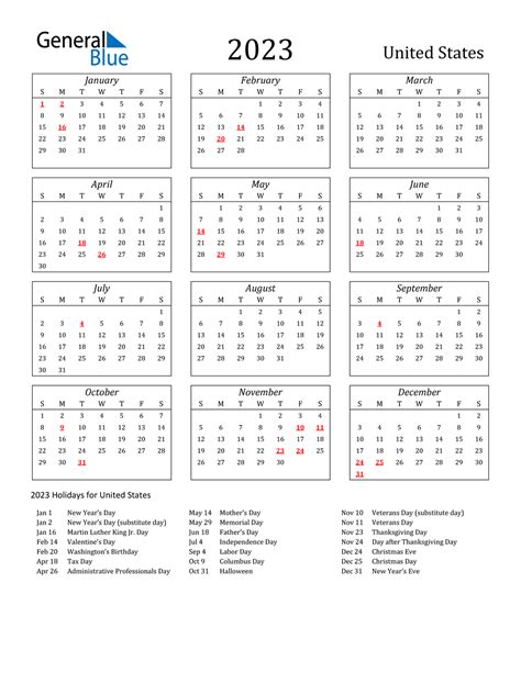 united states calendar  holidays  calendar  federal