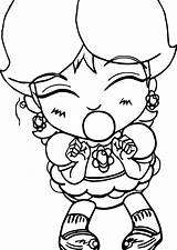 Bubble Gum Drawing Coloring Pages Getdrawings sketch template