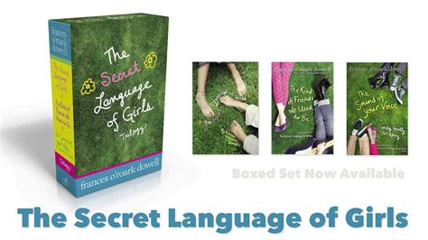 The Secret Language Of Girls Boxed Set Now Available Youtube