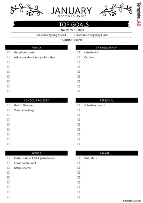 checklist template doctemplates