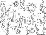 Kindness Coloring Pages Word Printable Color sketch template