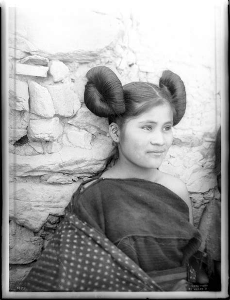 hopi indian maiden with traditional hairstyle oraibi 1901 folk costume pinterest indian