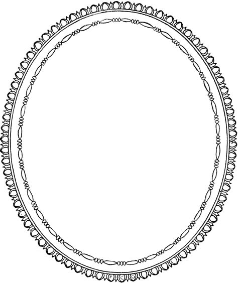 oval frame clipart
