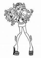 Coloring Pages Monster High Blue Lagoona Colouring Printable Kids Pdf Adult Girls Popular Library Clipart Printables Cool 4kids sketch template