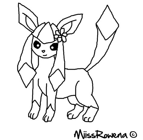 pokemon glaceon coloring coloring pages
