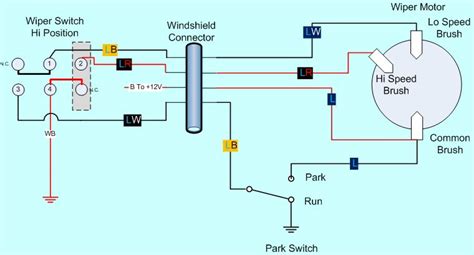 speed wiper motor wiring diagram