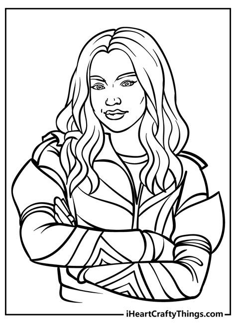 mal  descendants coloring page  printable coloring pages