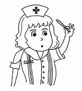 Nurse Coloring Pages Community People Helpers Printable Top Momjunction sketch template