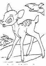 Bambi Coloring Pages Printable Friends Disney Kids Print Color Deer Popular sketch template