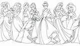 Princess Disney Coloring Pages Adults Princesses Ariel Getcolorings Getdrawings Color Printable Amazing sketch template