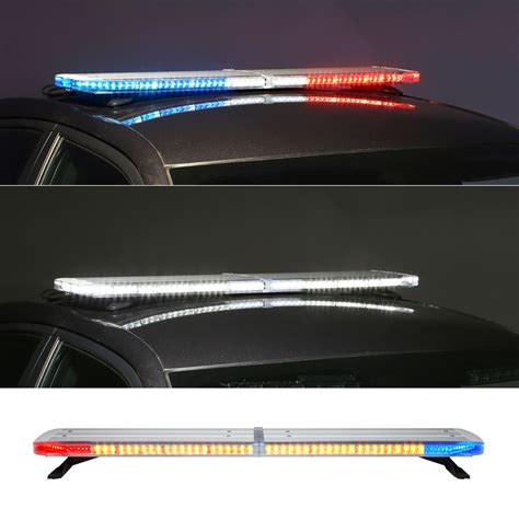 whelen legacy led light bar duo wecan  inches redwhite bluewhite front redamber blue