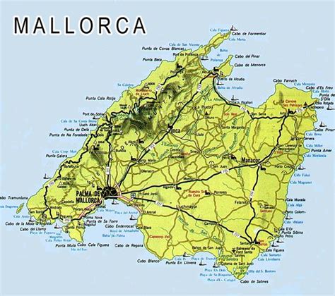 mallorca spain map imsa kolese