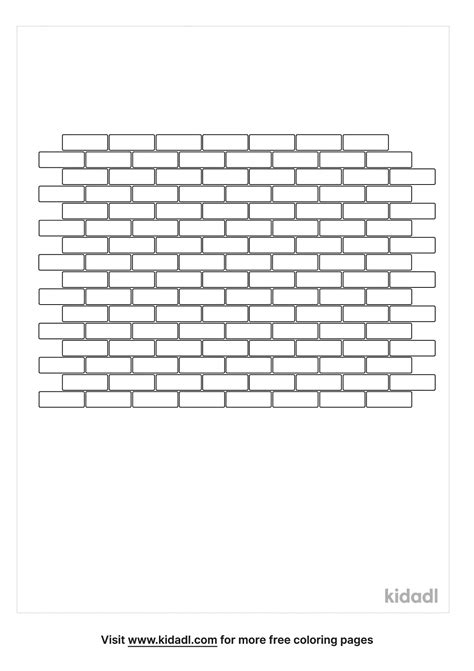 wall coloring page coloring page printables kidadl