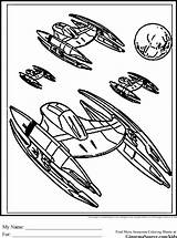 Wars Star Coloring Pages Ship Ships Kids Fighter Printables Colouring Template Starwars Print Printable Ginormasource sketch template