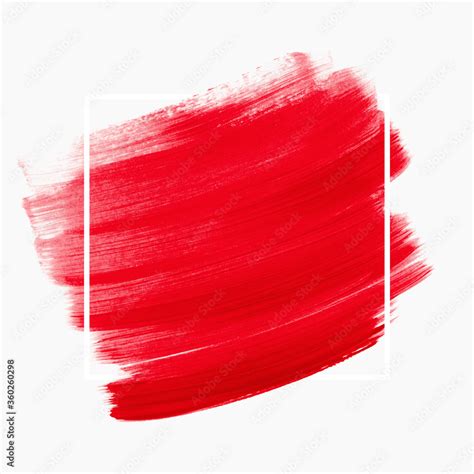brush paint brush stroke background vector bright red design