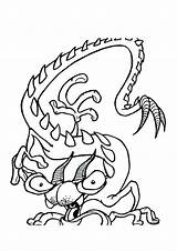 Monster Coloring Pages Sea Monsters sketch template