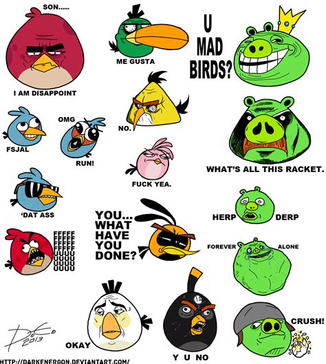 Angry Meme Birds By Darkenergon By Darkenergon On Deviantart