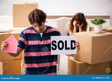 young family selling  house stock photo image  frustrated buying