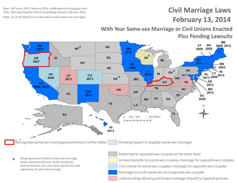 Middling America Update Civil Marriage Laws Map