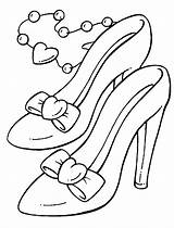 Coloring Shoes Colouring Pages Clipart sketch template