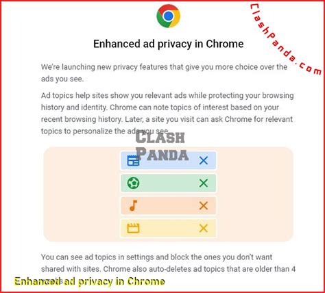 chrome   enhanced ad privacy clashpanda