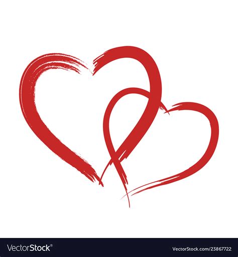 Heart Shape Design For Love Symbols Royalty Free Vector