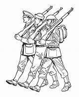 Coloring Soldier Drawing Forces Parade Pages Armed Confederate Soldiers Easy Para Alone Do Draw Colorir Welcome Military Drawings Saluting Color sketch template