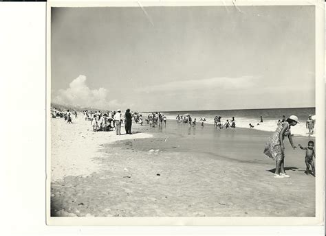 Families On The Beach 1953 Surf City Beach Surfing