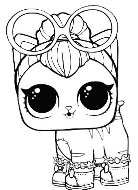 coloring pages lol dolls pets