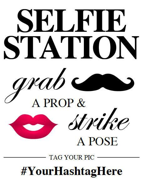 selfie station sign template     frame sign templates