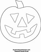 Pumpkin Coloring Face Halloween Lantern Jack Happy Jackolantern Pages Stencil Parenting sketch template
