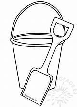 Shovel Coloring Pail Getdrawings sketch template