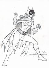 Batgirl Commission Scribbles sketch template