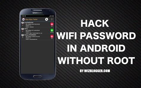 hack wifi and crack wifi password from android easily wizblogger
