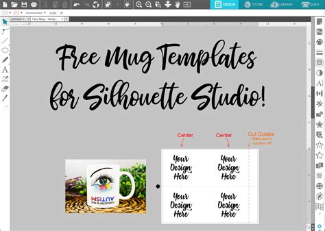 silhouette sublimation mug templates debbie  design