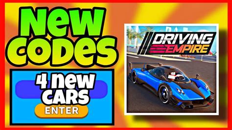 4 New Cars Update New Codes Driving Empire Roblox Driving Empire